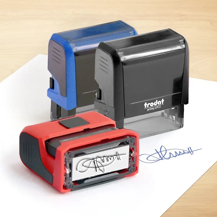 Self-Inking Signature Stamps